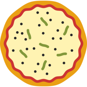 Illustration Pizza Base Crème de O'Gourmets Foodtruck Grenoble